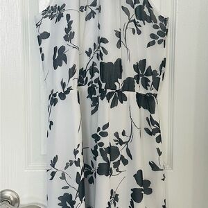 White House Black Market Floral Halter Midi Dress